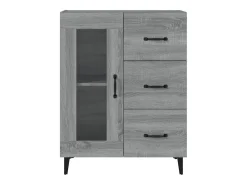 Aparador Sonoma gris 69,5x34x90 cm madera de ingeniería
