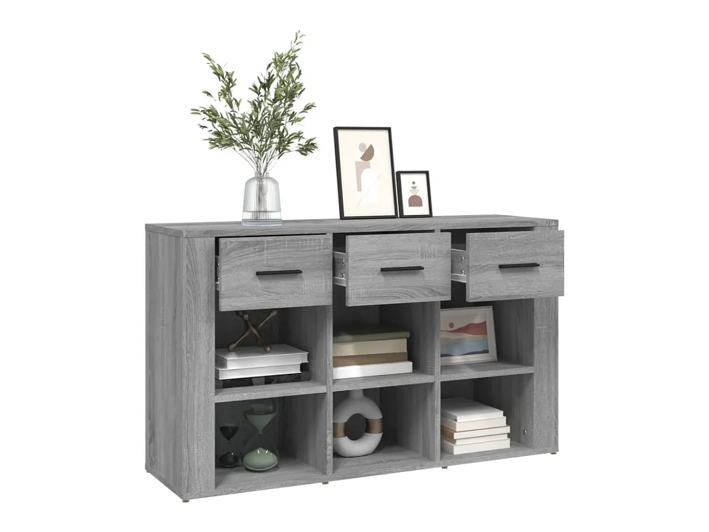 Aparador Sonoma gris 100x30x59,5 cm Madera de ingeniería