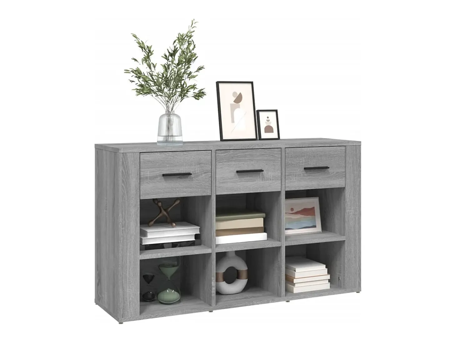 Aparador Sonoma gris 100x30x59,5 cm Madera de ingeniería