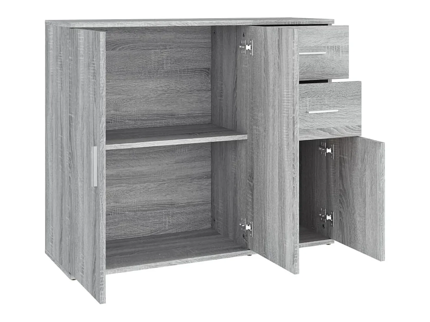 Aparador Sonoma gris 91x29,5x75 cm Madera de ingeniería