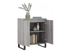 Aparador Sonoma gris 60x35x70 cm Madera de ingeniería