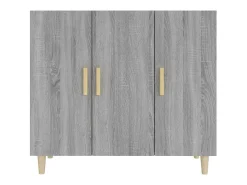 Aparador Sonoma gris 90x34x80 cm madera de ingeniería