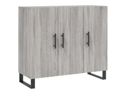 Aparador Sonoma gris 90x34x80 cm madera de ingeniería