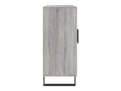 Aparador Sonoma gris 90x34x80 cm madera de ingeniería