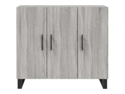Aparador Sonoma gris 90x34x80 cm madera de ingeniería