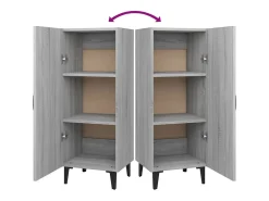 Aparador Sonoma gris 34,5x34x90 cm Madera de ingeniería