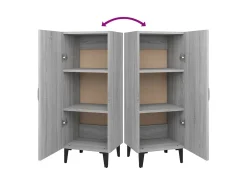 Aparador Sonoma gris 34,5x34x90 cm Madera de ingeniería