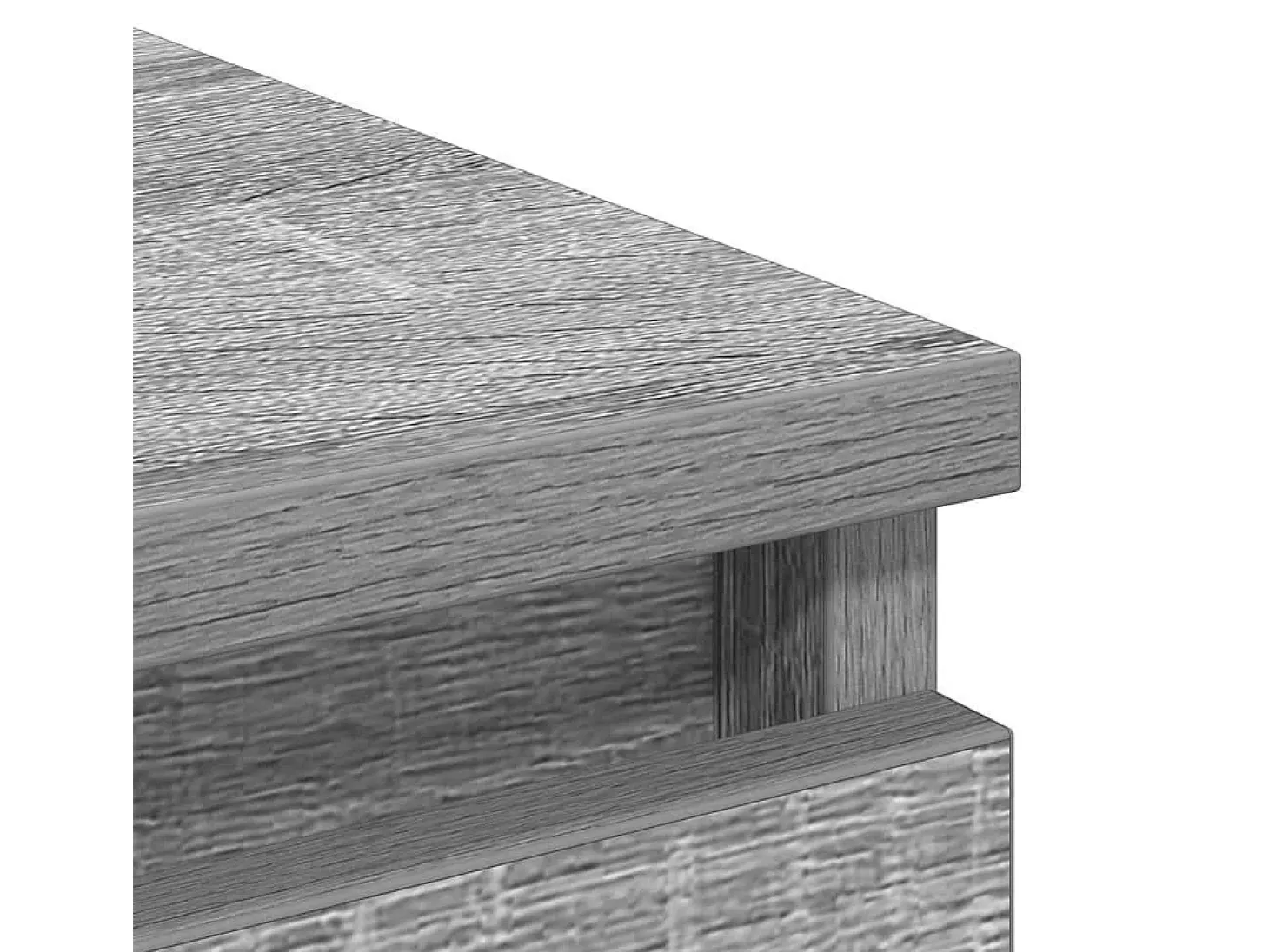 Aparador Sonoma gris 80x35x76 cm madera de ingeniería