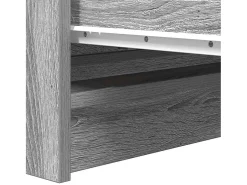Aparador Sonoma gris 80x35x76 cm madera de ingeniería
