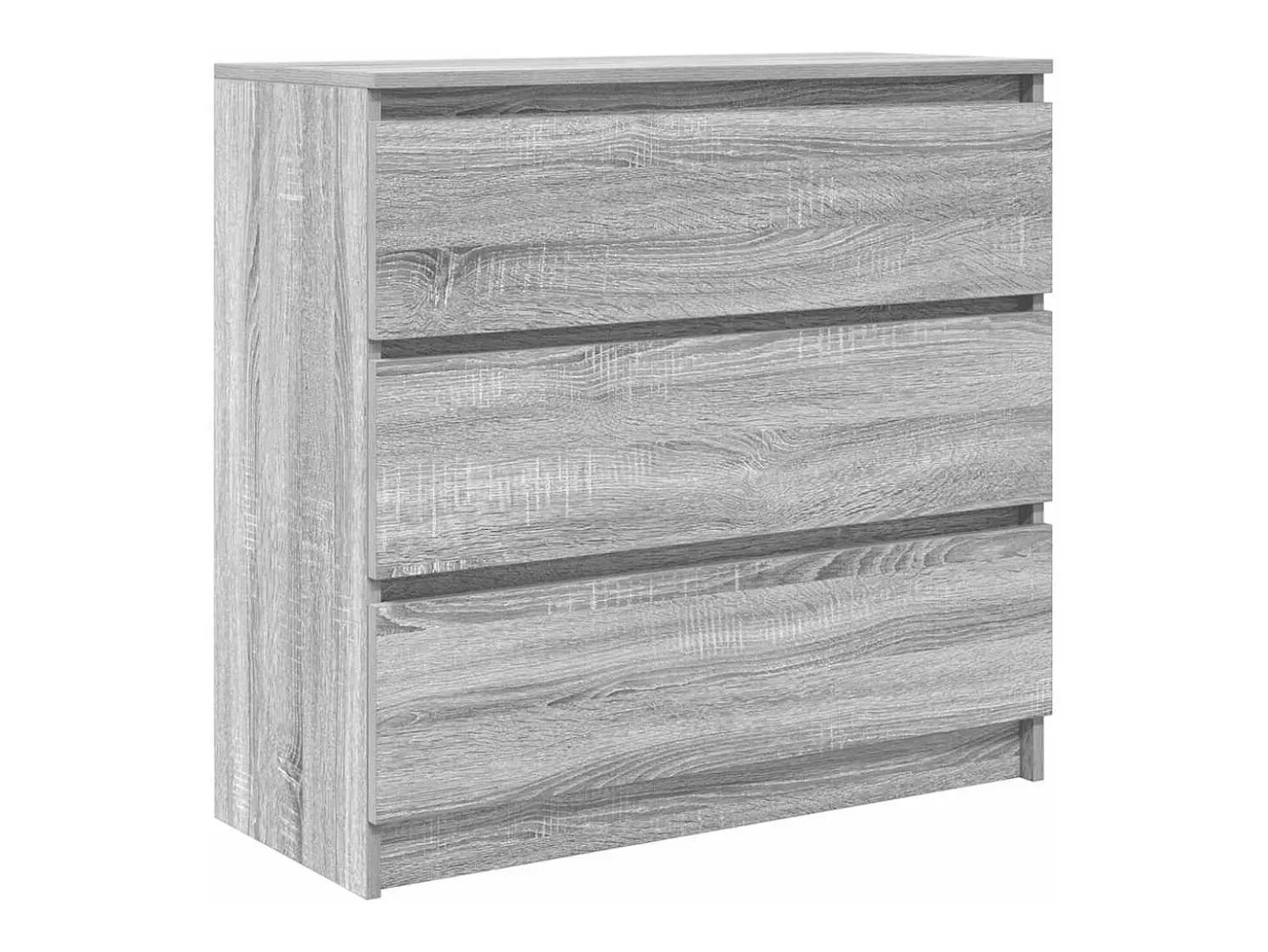 Aparador Sonoma gris 80x35x76 cm madera de ingeniería