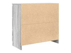 Aparador Sonoma gris 80x35x76 cm madera de ingeniería