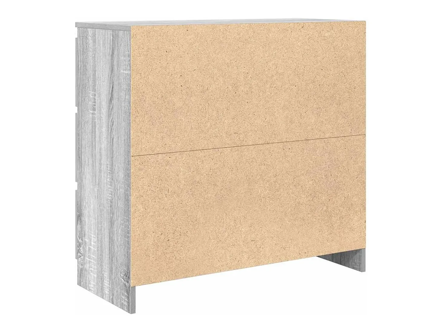 Aparador Sonoma gris 80x35x76 cm madera de ingeniería