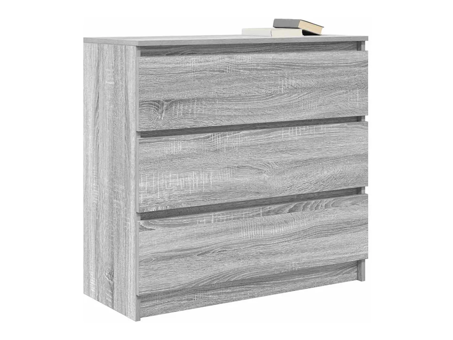 Aparador Sonoma gris 80x35x76 cm madera de ingeniería