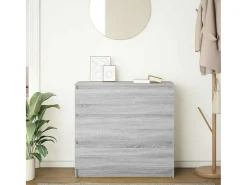 Aparador Sonoma gris 80x35x76 cm madera de ingeniería