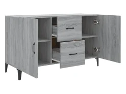 Aparador Sonoma gris 100x36x60 cm madera de ingeniería