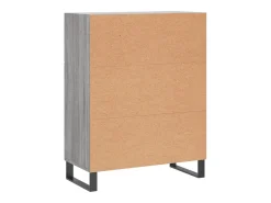 Aparador Sonoma gris 69,5x34x90 cm madera de ingeniería