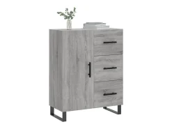 Aparador Sonoma gris 69,5x34x90 cm madera de ingeniería