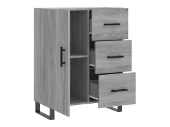 Aparador Sonoma gris 69,5x34x90 cm madera de ingeniería