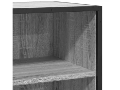 Aparador Sonoma gris 35,5x35x76 cm madera contrachapada y metal