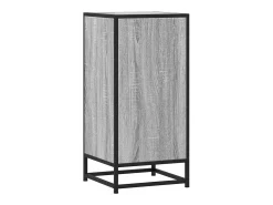 Aparador Sonoma gris 35,5x35x76 cm madera contrachapada y metal