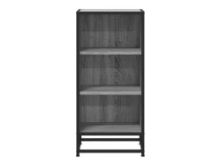 Aparador Sonoma gris 35,5x35x76 cm madera contrachapada y metal