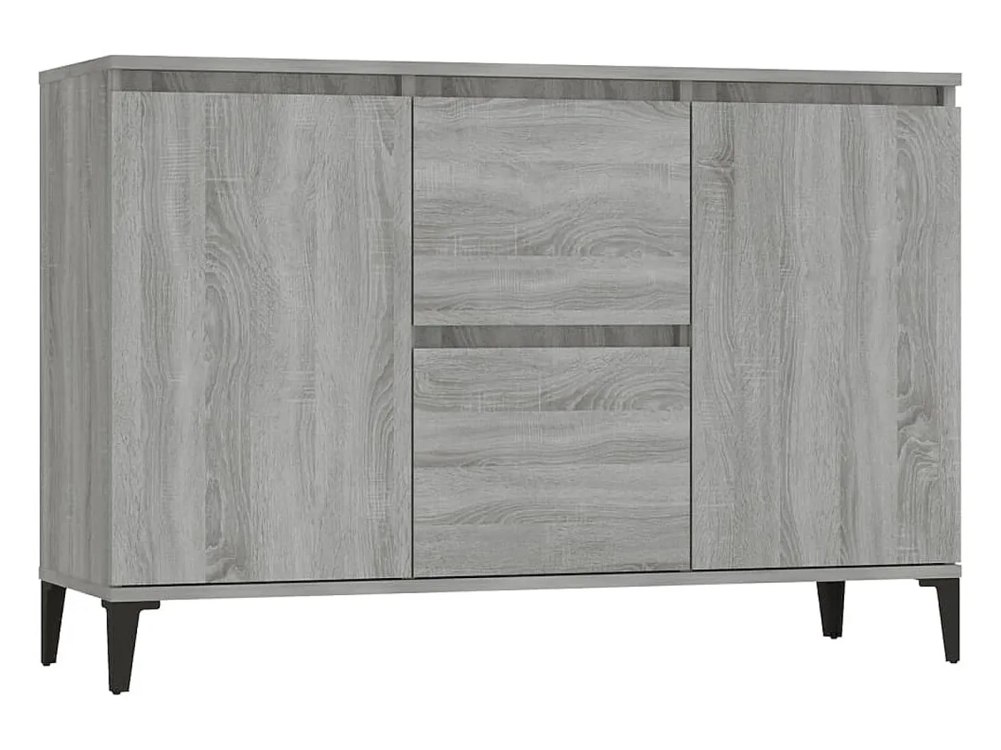 Aparador Sonoma gris 104x35x70 cm Madera de ingeniería