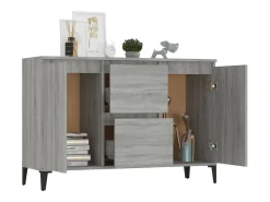 Aparador Sonoma gris 104x35x70 cm Madera de ingeniería