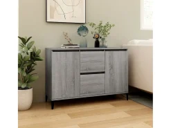 Aparador Sonoma gris 104x35x70 cm Madera de ingeniería