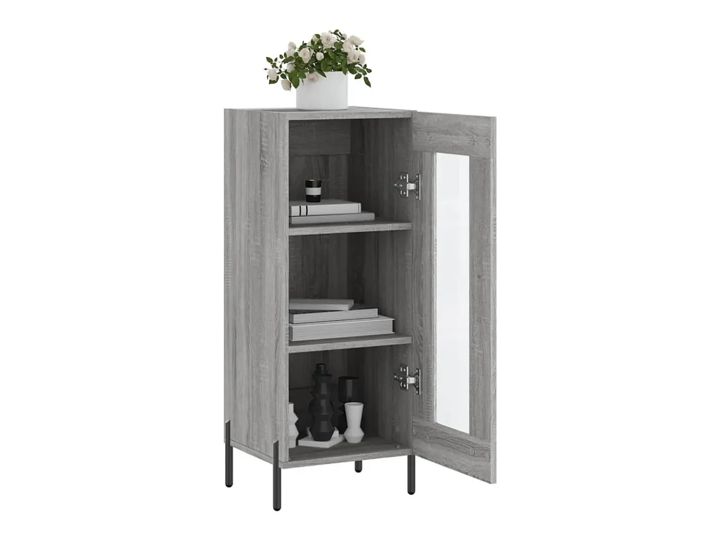 Aparador Sonoma gris 34,5x34x90 cm Madera de ingeniería