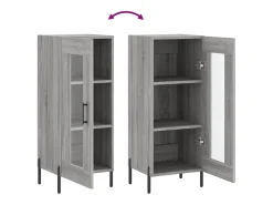 Aparador Sonoma gris 34,5x34x90 cm Madera de ingeniería