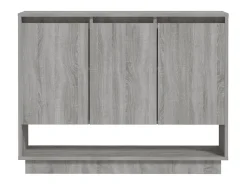 Aparador Sonoma gris 97x31x75 cm Madera de ingeniería