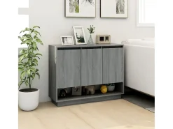 Aparador Sonoma gris 97x31x75 cm Madera de ingeniería