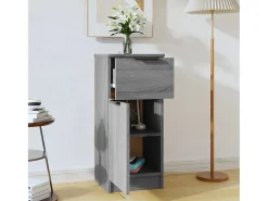 Aparador Sonoma gris 30x30x70 cm Madera de ingeniería