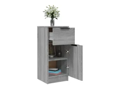Aparador Sonoma gris 30x30x70 cm Madera de ingeniería