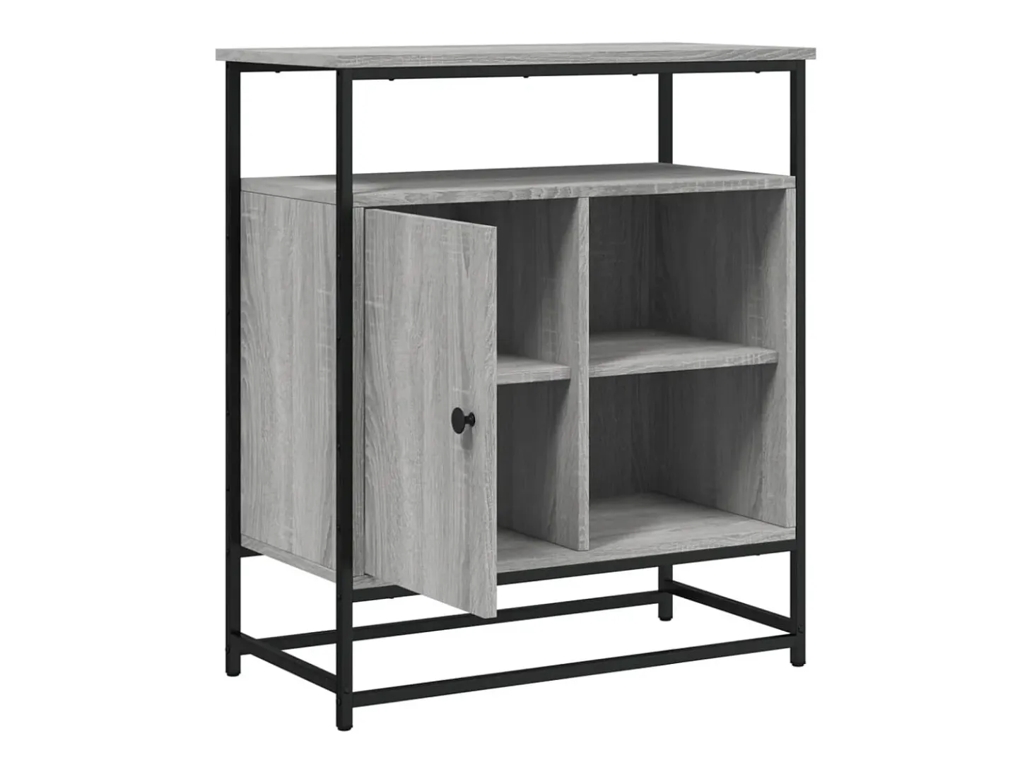Aparador Sonoma gris 69x35x80 cm madera de ingeniería