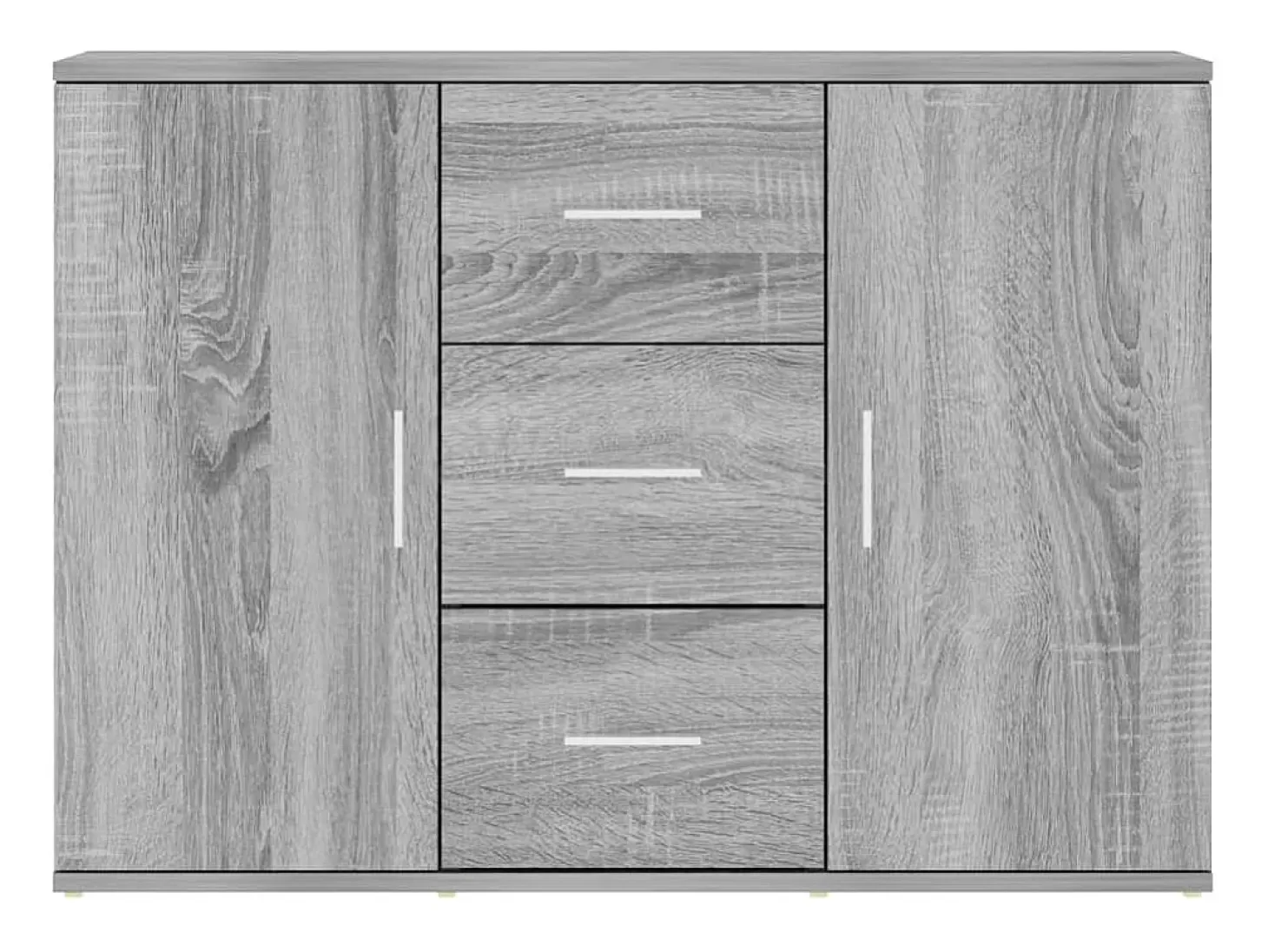 Aparador Sonoma gris 91x29,5x65 cm Madera de ingeniería