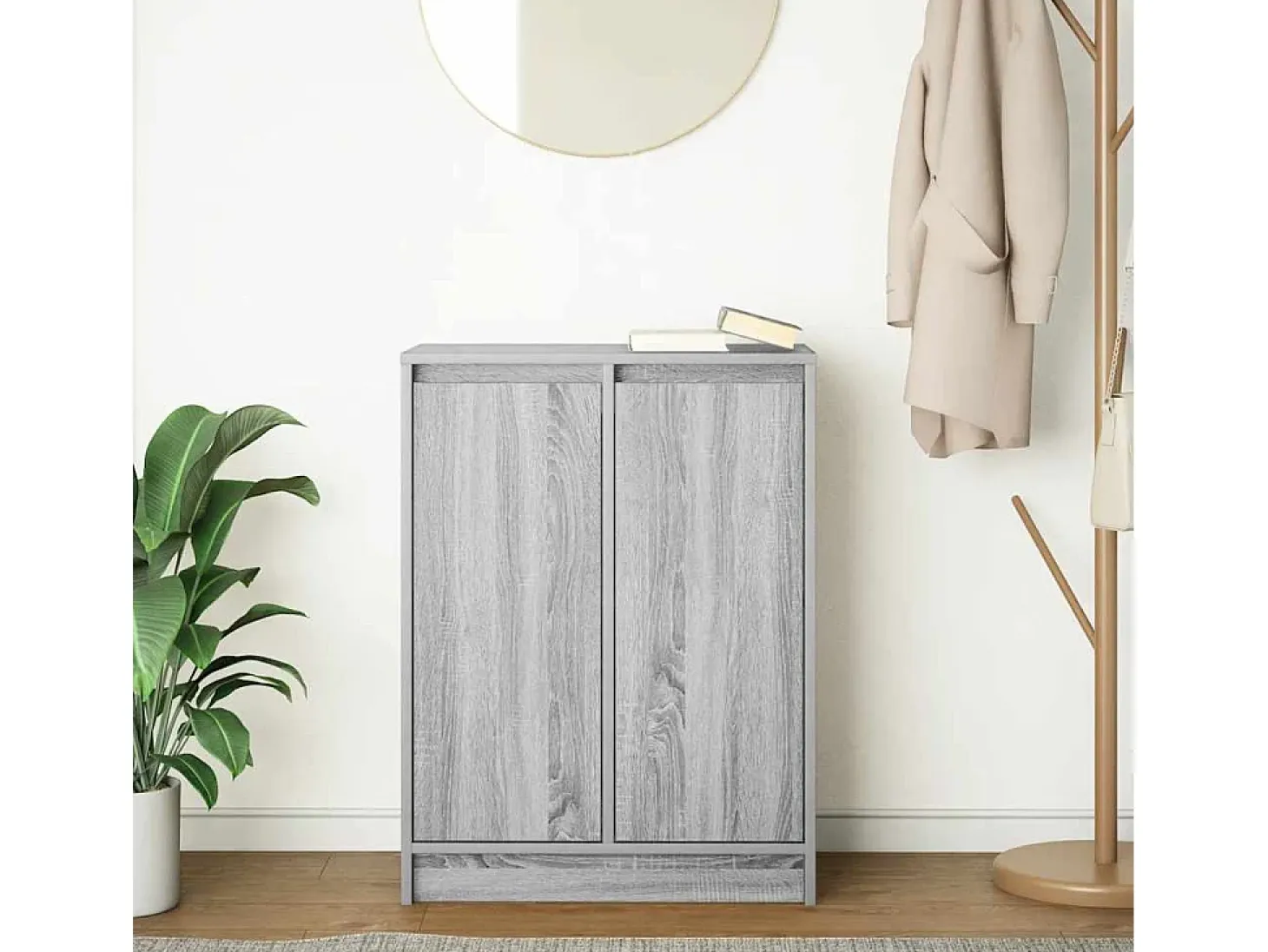 Aparador Sonoma gris 57x34x76 cm madera de ingeniería