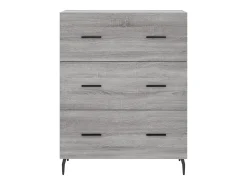 Aparador Sonoma gris 69,5x34x90 cm madera de ingeniería