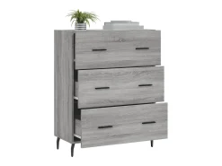 Aparador Sonoma gris 69,5x34x90 cm madera de ingeniería