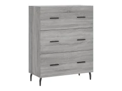 Aparador Sonoma gris 69,5x34x90 cm madera de ingeniería