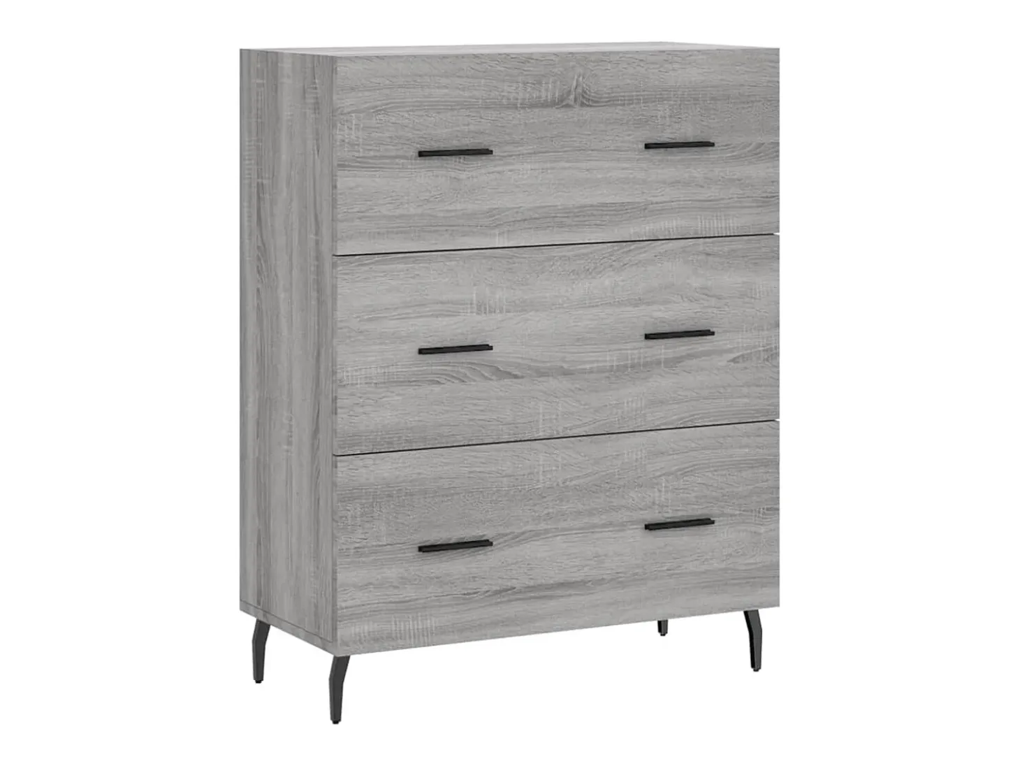 Aparador Sonoma gris 69,5x34x90 cm madera de ingeniería