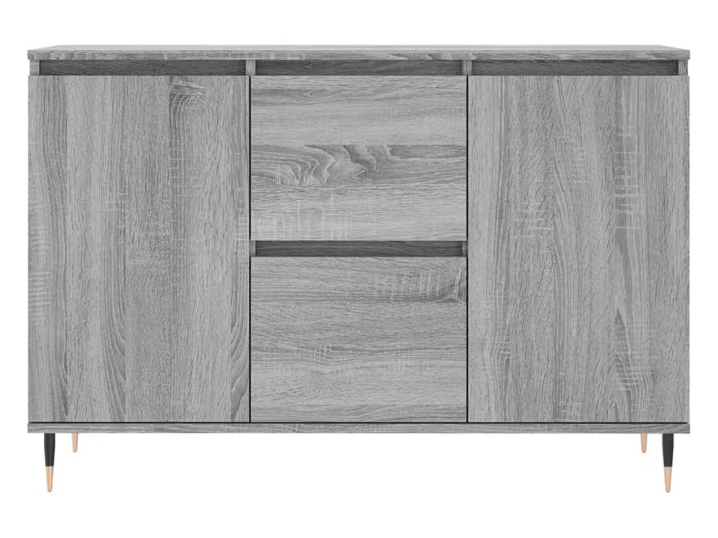 Aparador Sonoma gris 104x35x70 cm madera de ingeniería