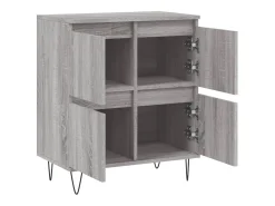 Aparador Sonoma gris 60x35x70 cm Madera de ingeniería