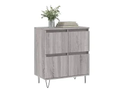 Aparador Sonoma gris 60x35x70 cm Madera de ingeniería