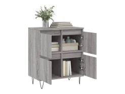 Aparador Sonoma gris 60x35x70 cm Madera de ingeniería