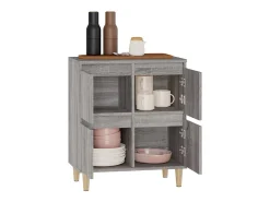 Aparador Sonoma gris 60x35x70 cm Madera de ingeniería