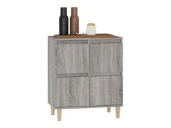 Aparador Sonoma gris 60x35x70 cm Madera de ingeniería