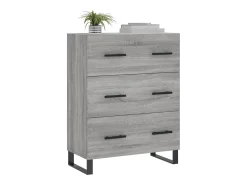 Aparador Sonoma gris 69,5x34x90 cm madera de ingeniería