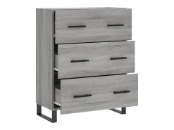 Aparador Sonoma gris 69,5x34x90 cm madera de ingeniería