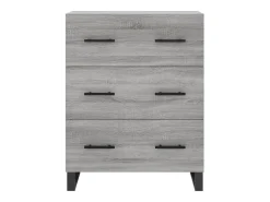 Aparador Sonoma gris 69,5x34x90 cm madera de ingeniería